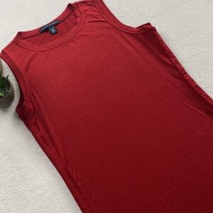 Banana Republic Red Tank Top Cinch Sides XS